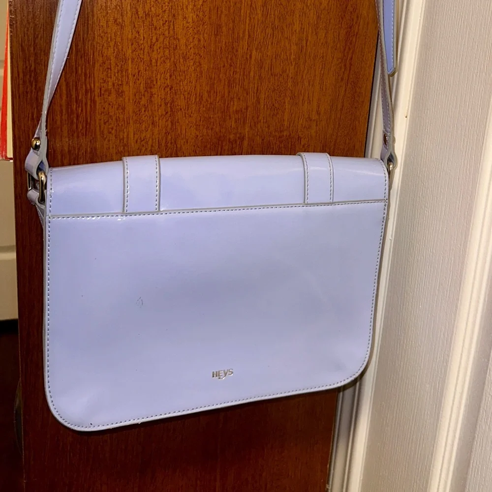 Heys Luggage Sky Blue Satchel Purse - Picture 3 of 5